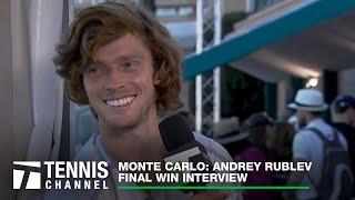 Andrey Rublev Absolutely Thrilled to Win First Masters 1000 Title | 2023 Monte Carlo Final Win