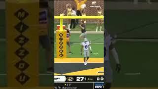 Harrison Mevis goes Legatron mode to give Mizzou the upset W over No. 15 K State  #shorts #cfb