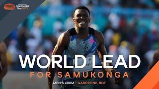 Samukonga dips under 44 seconds in Gaborone | Continental Tour Gold 2023