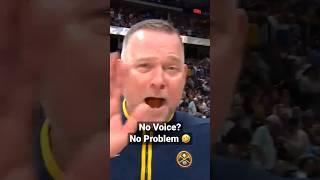 "Hi Mom!" - Mike Malone Has No Voice After Nuggets Game 5 Win | #Shorts
