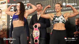 WORLD TITLE ACTION! Sandy Ryan And Marie Pier-Houle Weigh-In Ahead Of WBO World Title Fight