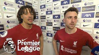 Trent Alexander-Arnold, Diogo Jota on Liverpool's wild win | Premier League | NBC Sports