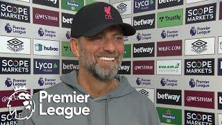Jurgen Klopp assesses Liverpool's comeback win against West Ham | Premier League | NBC Sports