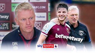 David Moyes admits for first time there is a "good chance" Declan Rice will leave West Ham