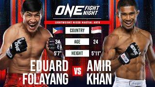 Intense MMA Rivalry  Eduard Folayang vs. Amir Khan Full Fight