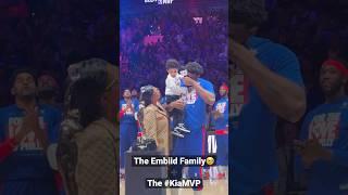 Joel Embiid Overcome With Emotion As He Receives The Michael Jordan MVPTrophy! #KiaMVP| #Shorts