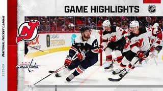 Devils @ Capitals 4/13 | NHL Highlights 2023