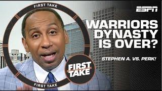 Stephen A. & Kendrick Perkins DEBATE if the Warriors dynasty is OVER  | First Take