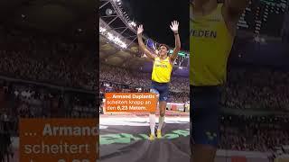 Der 23-jährige Schwede gewinnt mit 6,10 Metern trotzdem souverän WM-Gold | sportstudio | #shorts