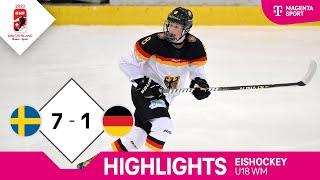 Schweden - Deutschland | Highlights IIHF U18 Eishockey WM 2023