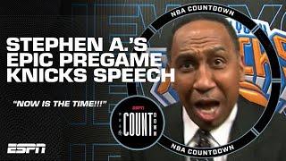 Stephen A. gives Knicks a motivational speech for the ages  | NBA Countdown