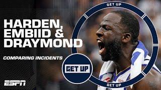Comparing the James Harden, Joel Embiid & Draymond Green incidents in the NBA Playoffs  | Get Up