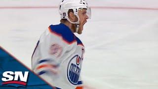 Oilers' Leon Draisaitl Draws First Blood Of Series Off Connor McDavid's Cross-Ice Feed