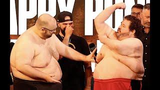 THE SUMO OF BOXING! WINGS OF REDEMPTION VS BOOGIE 2988 WEIGH IN & FACE OFF! | MISFITS BOXING