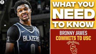 EVERYTHING YOU NEED TO KNOW About Bronny James Committing To USC I CBS Sports