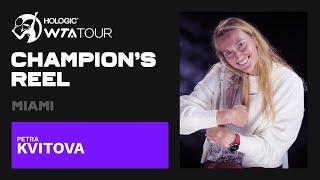 Miami Open champion Petra Kvitova's best points