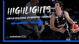 Virtus Segafredo Bologna-Happy Casa Brindisi | Highlights | LBA Serie A 2022-23 | gara-2