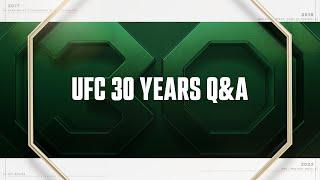 UFC 30th Anniversary Q&A w/ Frankie Edgar, Renzo Gracie & More!