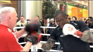 THE NEXT KING OF SCOTLAND! - MARTIN BAKOLE DESTOYS THE PADS w/ COACH BILLY NELSON AT PUBLIC WORKOUT