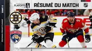 Faits saillants, match no 6 Bruins vs Panthers