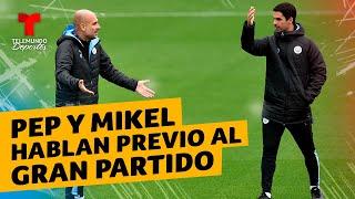 Pep Guardiola y Mikel Arteta analizan el Man. City v. Arsenal | Telemundo Deportes