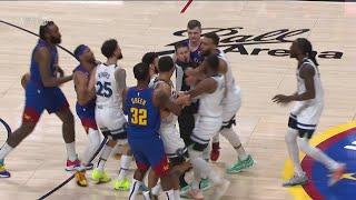 A scuffle breaks out in Nuggets vs. Timberwolves | NBA on ESPN