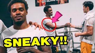 ERROL SPENCE SECRET SHAPE MUSCLES REVEALED REVEALED IN RYAN GARCIA CAMP TRAINER ANNOUNCEMENT PHOTOS!