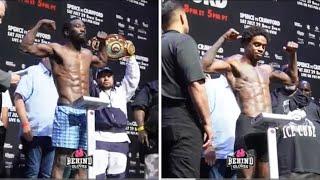 Errol Spence Jr VS Terence Crawford OFFICIAL weigh in & face off!