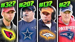 Ranking All 32 NFL Head Coaches Of 2023 From WORST to FIRST...