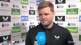 "We need to analyse and move on quickly." Eddie Howe eager to move on after poor Newcastle display