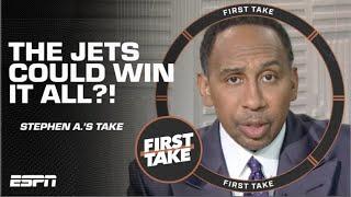 Stephen A. & Herm Edwards DEBATE whether the New York Jets could WIN IT ALL! | First Take