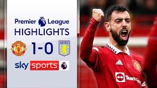 Fernandes BACK in the goals | Manchester United 1-0 Aston Villa | EPL Highlights