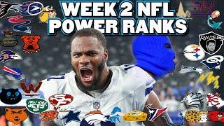 Very Honest NFL Power Rankings: Week 2