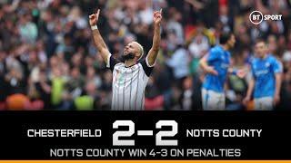 Chesterfield vs Notts County (2-2) | Notts County promoted on penalties | National League Highlights