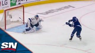 Lightning's Andrei Vasilevskiy Stands Tall With Massive Breakaway Save On Mitch Marner