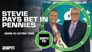 Stevie Nicol PAYS HIS BET IN PENNIES to Dan Thomas!  | ESPN FC Extra Time