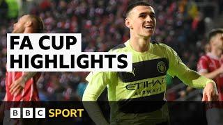 Highlights: Man City cruise into FA Cup quarter-finals | BBC Sport