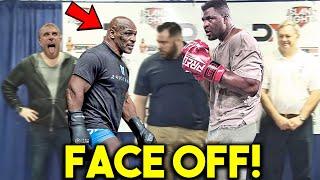 *WOW* MIKE TYSON СRАZУ FACE OFF MOMENTS vs FRANCIS NGANNOU DOUBLES (WEIGH IN, PRESS CONFERENCE)