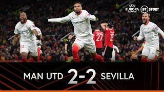 Man Utd v Sevilla (2-2) | Two late own goals turn first leg on its head! | Europa League Highlights