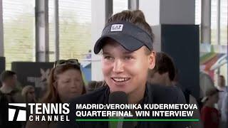 Veronika Kudermetova talks about how drinking beer is key to her recovery | 2023 Madrid Quarterfinal
