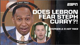 Stephen A. thinks LeBron has a HEALTHY LEVEL OF FEAR of Steph Curry  | First Take