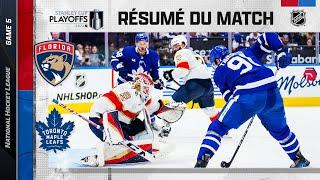 Faits saillants, match no 5 Maple Leafs vs Panthers