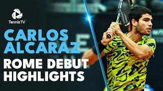 Carlos Alcaraz's First Ever Match In Rome! | Highlights vs Ramos-Vinolas