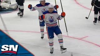 Klim Kostin Snaps Home His Second Goal Of The Night To Regain Oilers' Lead vs. Kings