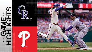 Rockies vs. Phillies Game Highlights (4/23/23) | MLB Highlights