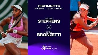 Sloane Stephens vs. Lucia Bronzetti | 2023 Rabat Semifinal | WTA Match Highlights