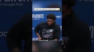 Joel Embiid couldn't believe he only had 3 blocks in Game 2  | #shorts
