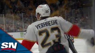 Panthers' Carter Verhaeghe Scores Off Great Fake-Shot Feed From Matthew Tkachuk