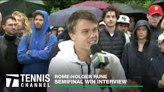 Holger Rune talks making the Rome Final and his incredible week in Italy | 2023 Rome Semifinal