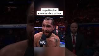 Jorge Masvidal calls it a career in Miami  #UFC287
